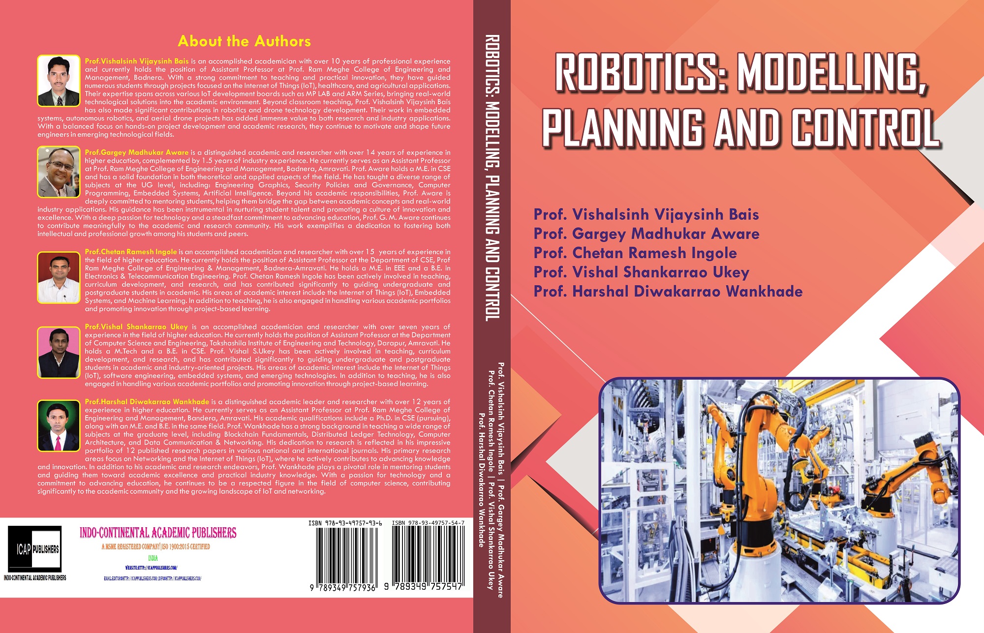 Robotics: Modelling, Planning and Control Cover Image